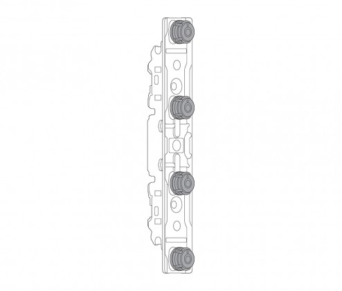 BLUM 20S42T1 Aventos HK Top quincaillerie frontale pour matériaux fins, Expando