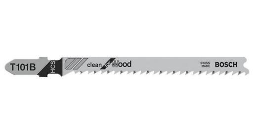 BOSCH 2608630030 T 101 B Clean for Wood Jigsaw Blade, 5 pcs