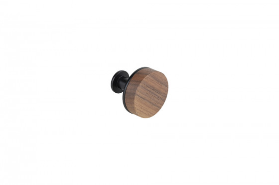 TULIP Bouton Mewo noyer/noir mat