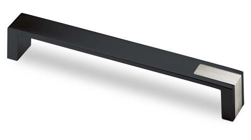 HETTICH 9207481 poignée INTRA 204/192 mm noir mat/Iso inox