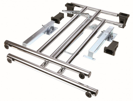 STRONG piétement pliant droit chromé brillant