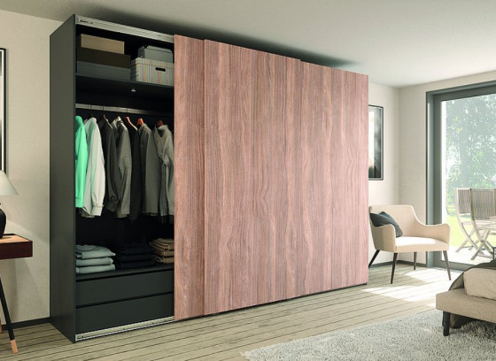 K-HETTICH TopLine L,3 porte, amort. C+O, 2300mm, 10-16mm, 20 kg