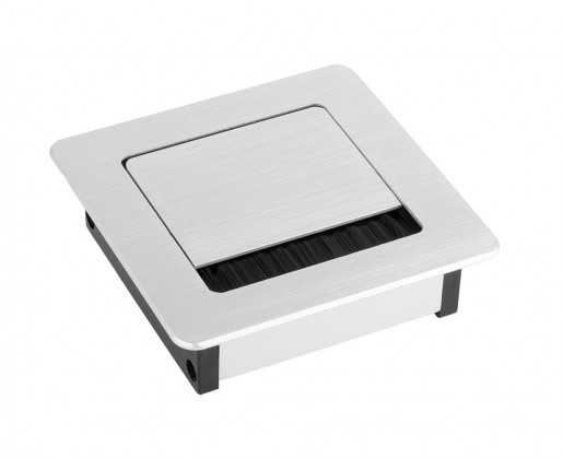 STRONG passe-câble ALU 100x100x29mm alu STRONG passe-câble ALU 100x100x29mm alu