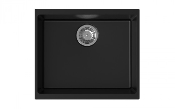 StrongSinks S3 évier granit Hron 530 530x460mm sans égouttoir noir StrongSinks S3 évier granit Hron 530 530x460mm sans égouttoir noir
