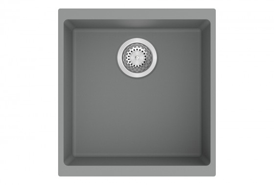 StrongSinks S3 évier granit Hron 430 430x460mm sans égouttoir gris StrongSinks S3 évier granit Hron 430 430x460mm sans égouttoir gris