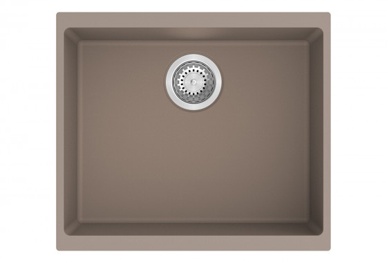 StrongSinks S3 évier granit Hron 530 530x460mm sans égouttoir brun