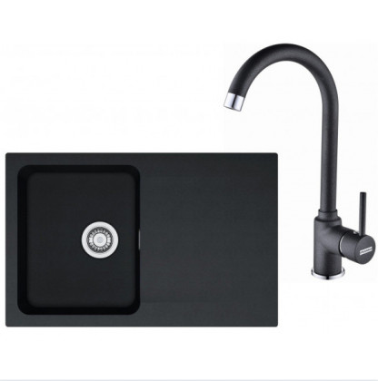 FRANKE Ensemble T30Č OID 611-78 noir + FP 9000.071 onyx