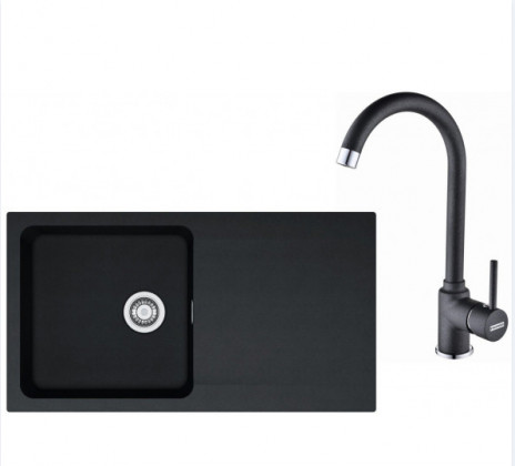 FRANKE ensemble T41Č OID 611 noir + FP 9000.071 onyx