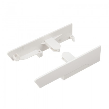 StrongBox supports front, tiroir intérieur H140, reling rond sup., blanc