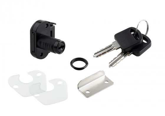 StrongLocks Serrure de tiroir mini comb. diverses + contrepartie métallique noir