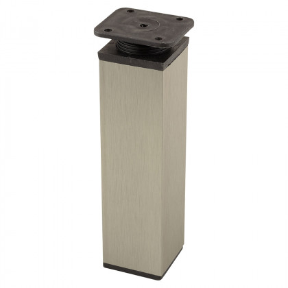 StrongLegs pied de meuble FA009 150Rmm imitation inox/noir plastique