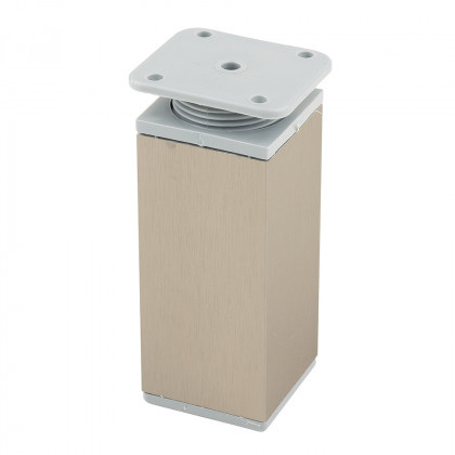StrongLegs pied de meuble FA009 100Rmm imitation inox/plast gris StrongLegs pied de meuble FA009 100Rmm imitation inox/plast gris