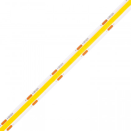 StrongLumio ruban LED 12V COB - 10W/m (480 LED/m) - 8mm - blanc chaud