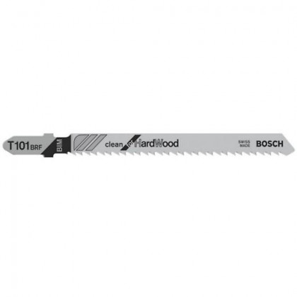 BOSCH 2608634235 PRO Hardwood clean reverse T 101 BRF Jigsaw Blade, 5 pcs