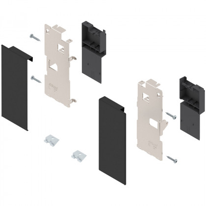 BLUM ZI7.0KS0 Legrabox, fixations frontales tiroir int. K, noir