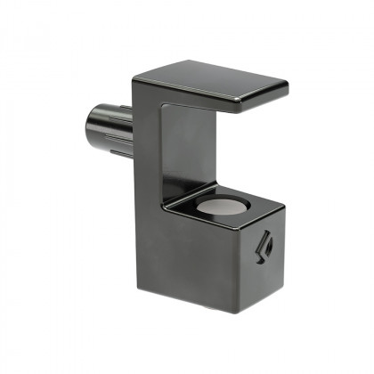 IF Support de tablette pour verre Grace 8mm nickel noir IF Support de tablette pour verre Grace 8mm nickel noir
