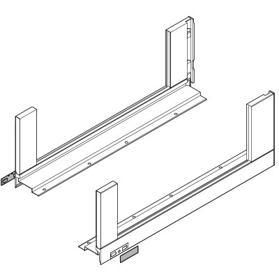 BLUM 780C5002S Legrabox, côté C free 500mm, blanc