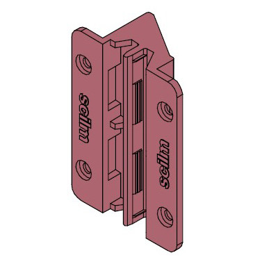 TULIP Gola verticale fixation plastique Snap On pour profil central