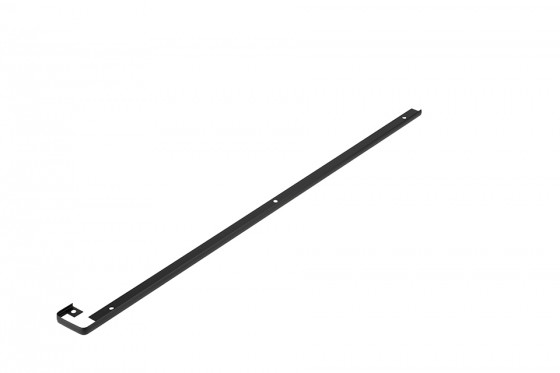 Barre de liaison rallonge pour plan de travail 38mm G/D noir mat