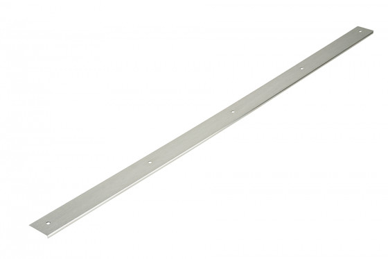 profilé de finition pour plan de travail 38mm rayon 0 longueur 900mm droite inox