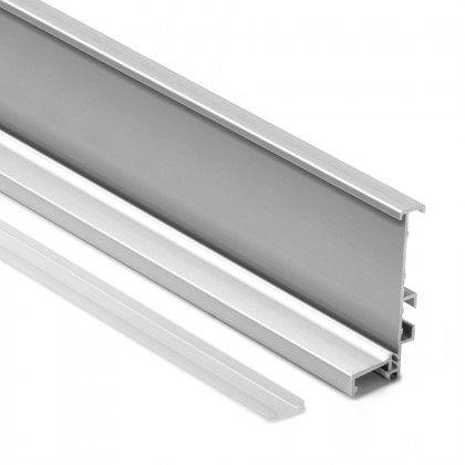 TULIP Gola porte profil J LED 4,1m alu anodisé TULIP Gola porte profil J LED 4,1m alu anodisé