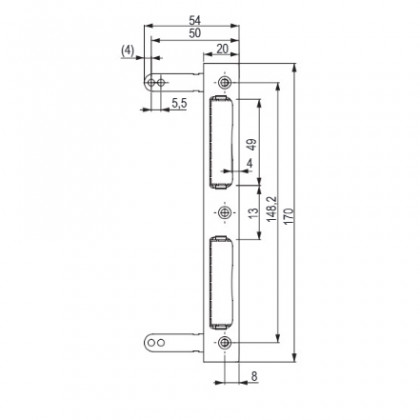TWIN Contre-plaque pour huisseries bois - pour porte a feuillure