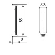 TWIN Bol plastique peu profond