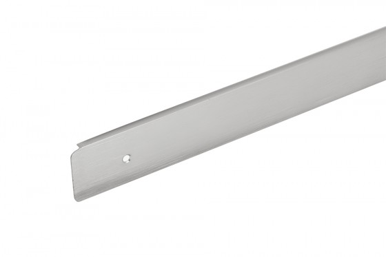 Profilé de finition pour plan de travail 38 droit inox