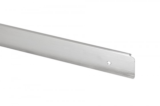 Profilé de finition pour plan de travail 38 gauche inox