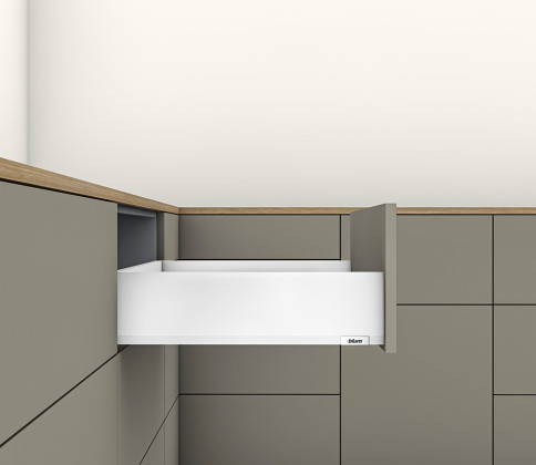 K-BLUM Merivobox, tiroir K 350mm/40kg, blanc, vis a bois K-BLUM Merivobox, tiroir K 350mm/40kg, blanc, vis a bois