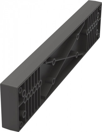 KES Conero, plaque pour glissieres, 475mm, noir