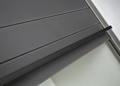 REHAU Poignée noir onyx pour crystal-line 900/1500 mm