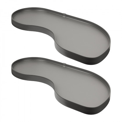 VIBO Fly Moon Lamina étagere 400mm gris foncé gauche