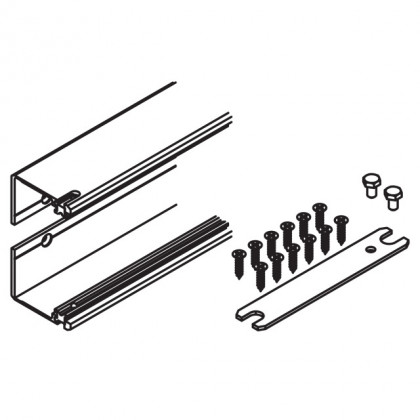 HAWA 25438 Concepta profil de liaison 55mm, 650mm (2 pcs)