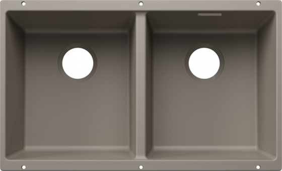 BLANCO 527833 Évier Subline 350/350-U sans garniture vidange Silgranit tartufo