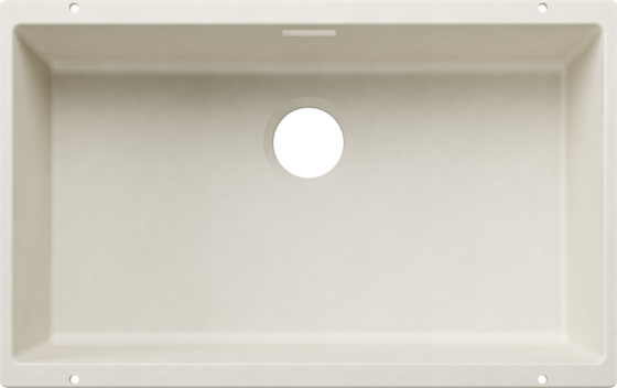 BLANCO 527804 Évier Subline 700-U sans siphon Silgranit blanc soft