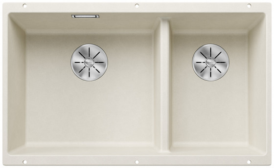 BLANCO 527167 Évier Subline 430/270-U InFino manuál Silgranit PuraDur blanc soft BLANCO 527167 Évier Subline 430/270-U InFino manuál Silgranit PuraDur blanc soft