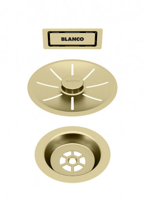 BLANCO 203476 accessoires ensemble de vidage InFino C-overfLow satiné or