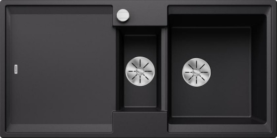 BLANCO 527601 évier Adira 6 S InFino avec excentrique Silgranit noir