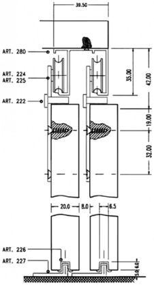 SISCO 225-227 quincaillerie 45kg