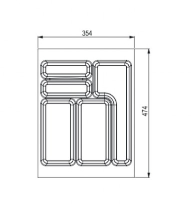 StrongIn Buffet 354x474 mm pour StrongBox blanc