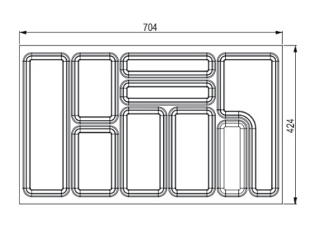 StrongIn Buffet 704x424 mm pour StrongBox titan