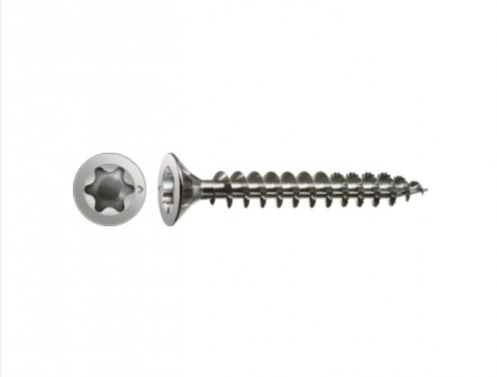 SPAX vis a bois 3,5x25 tete fraisée TXS,W,4C MH, inox A2