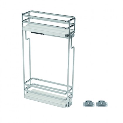 VIBO Galaxy, panier latéral haut, 150mm, blanc, gauche