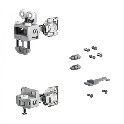 HETTICH 9278004 WingLine L jusqu'a 12 kg, Pull to move silencieux gris droit