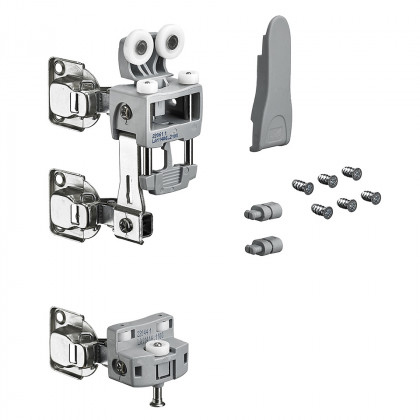 HETTICH 9278571 WingLine L 25 kg, Push to move gris gauche