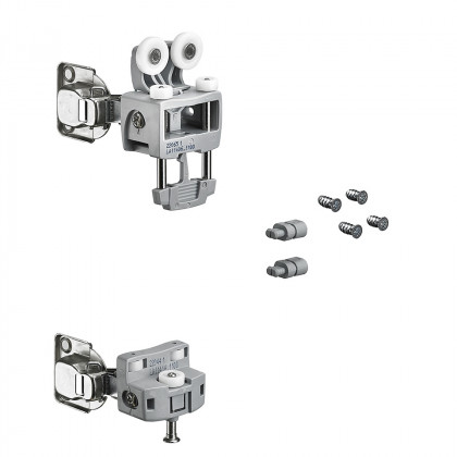 HETTICH 9278260 WingLine L 12 kg, Push to move gris gauche