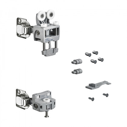 HETTICH 9277991 WingLine L jusqu'a 12 kg, Pull to move silent gris gauche