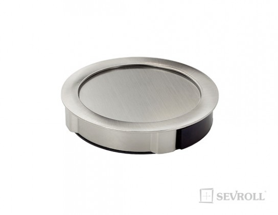 SEVROLL 10178 poignée Push 90mm nickel brossé