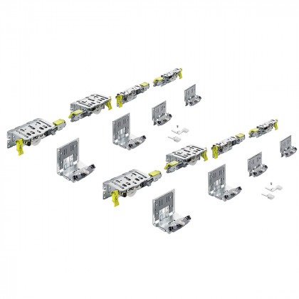 HETTICH 9278797 TopLine XL porte coulissante ensemble 4 vantaux,33mm,32-40mm/100